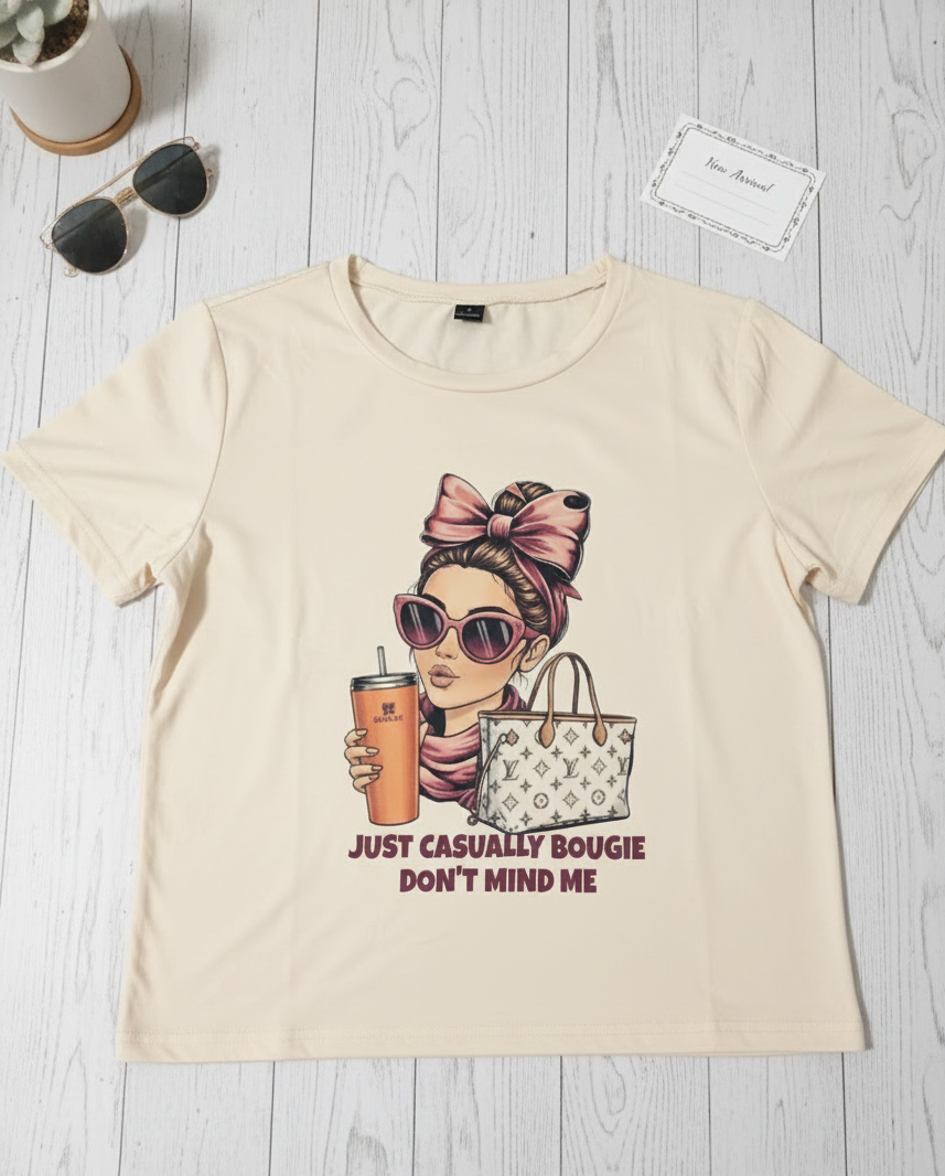 Short Sleeves T-Shirt - Casually Bougie